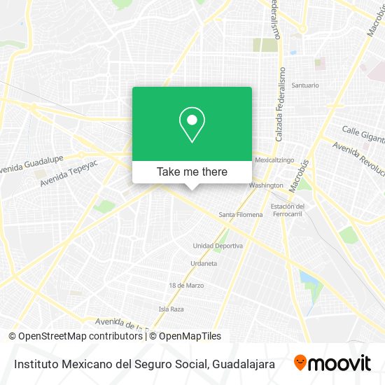 Instituto Mexicano del Seguro Social map
