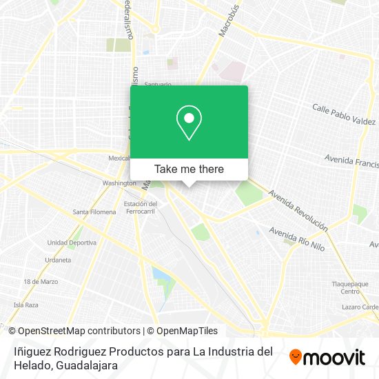 Iñiguez Rodriguez Productos para La Industria del Helado map