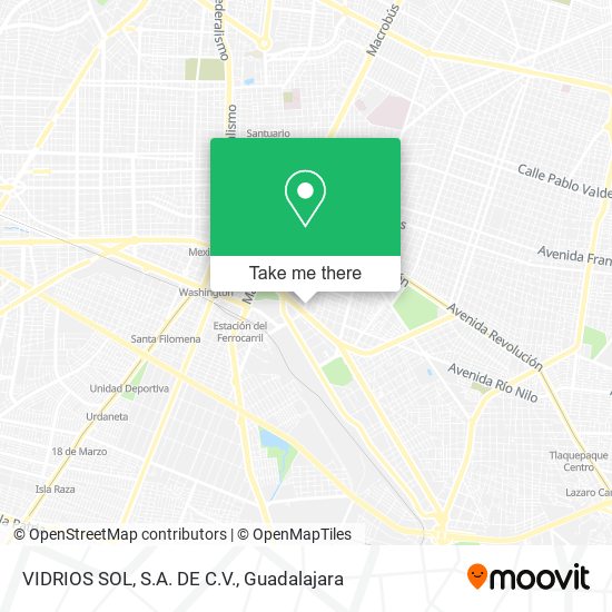 VIDRIOS SOL, S.A. DE C.V. map