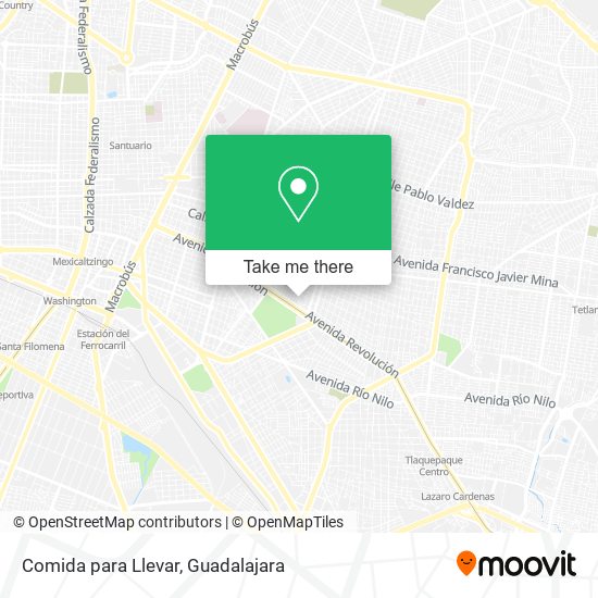 Comida para Llevar map