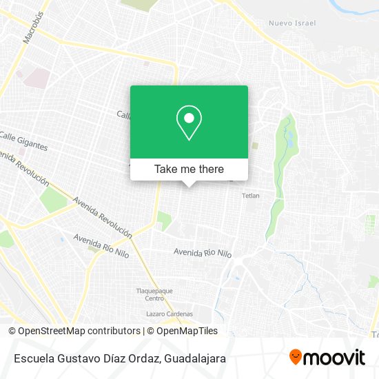 Mapa de Escuela Gustavo Díaz Ordaz