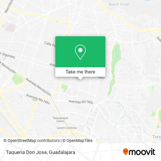 Mapa de Taqueria Don Jose