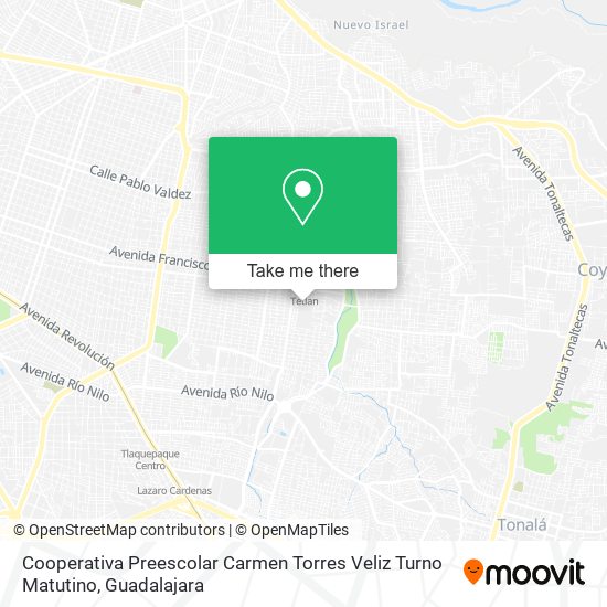 Mapa de Cooperativa Preescolar Carmen Torres Veliz Turno Matutino