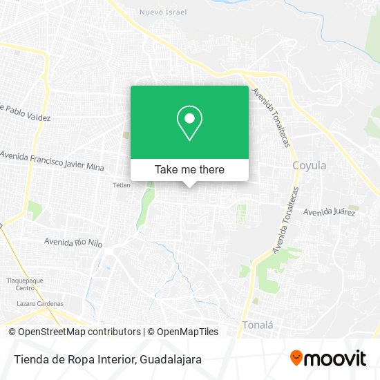 Mapa de Tienda de Ropa Interior
