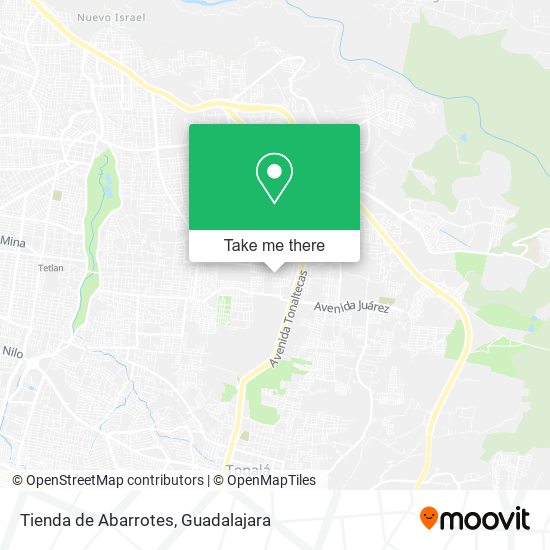 Mapa de Tienda de Abarrotes