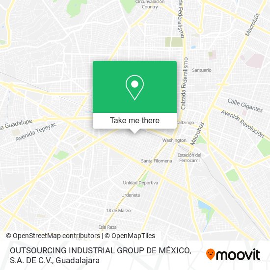 Mapa de OUTSOURCING INDUSTRIAL GROUP DE MÉXICO, S.A. DE C.V.