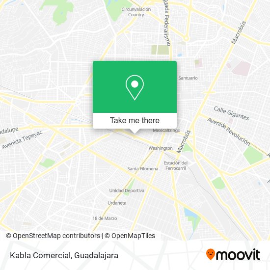 Kabla Comercial map