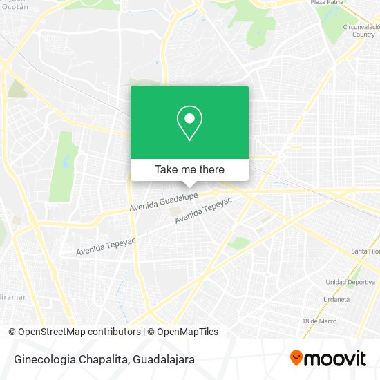 Ginecologia Chapalita map
