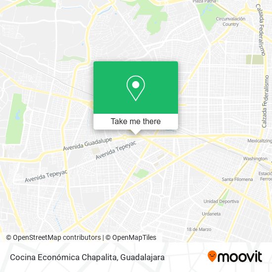 Cocina Económica Chapalita map