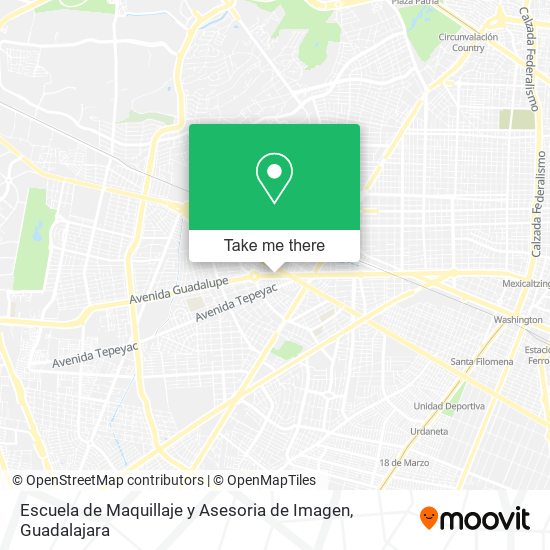 Mapa de Escuela de Maquillaje y Asesoria de Imagen