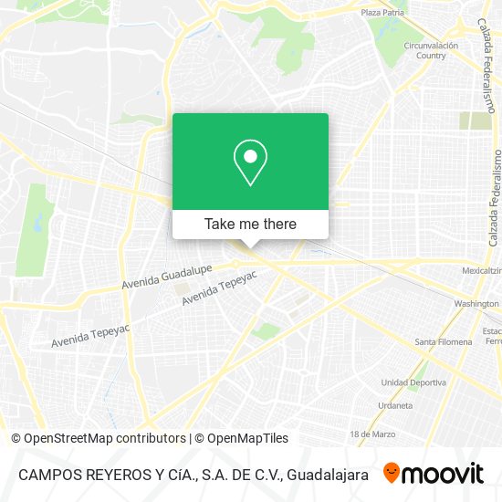 CAMPOS REYEROS Y CíA., S.A. DE C.V. map