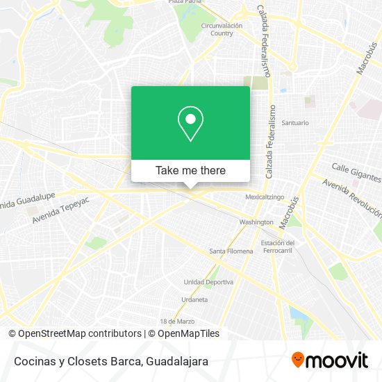 Cocinas y Closets Barca map