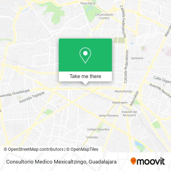 Consultorio Medico Mexicaltzingo map