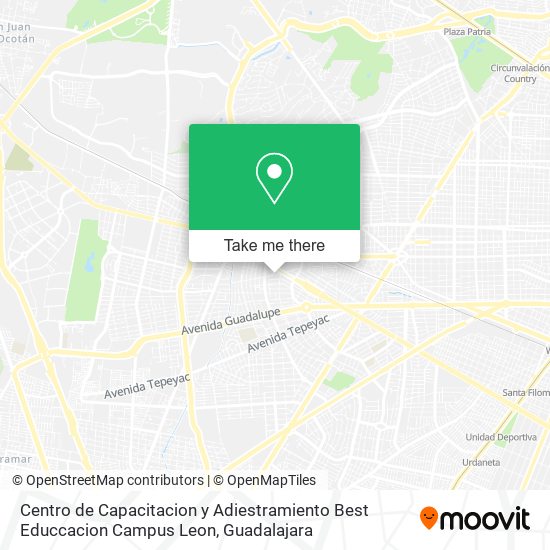 Centro de Capacitacion y Adiestramiento Best Educcacion Campus Leon map