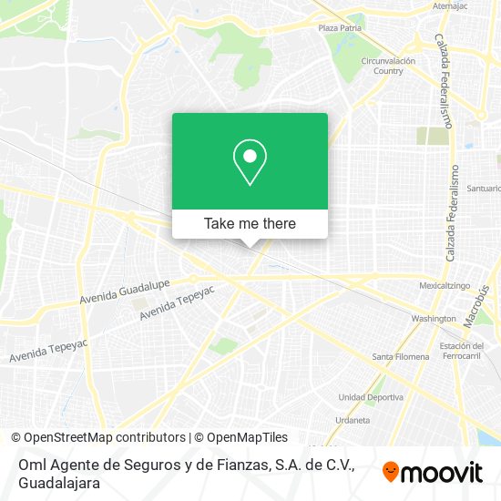 Oml Agente de Seguros y de Fianzas, S.A. de C.V. map