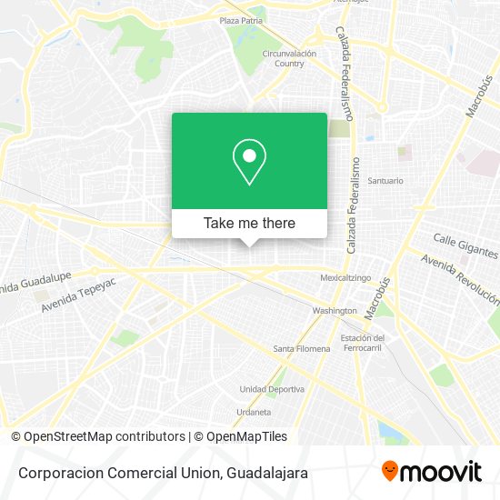 Mapa de Corporacion Comercial Union