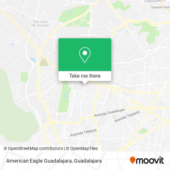 American Eagle Guadalajara map