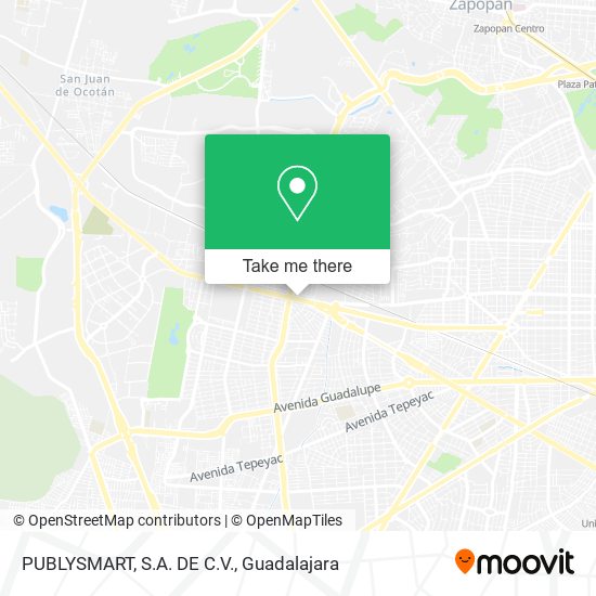 Mapa de PUBLYSMART, S.A. DE C.V.