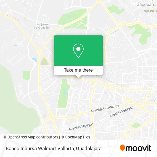 Banco Inbursa Walmart Vallarta map