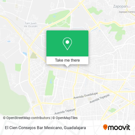 El Cien Consejos Bar Mexicano map