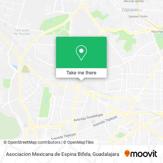 Asociacion Mexicana de Espina Bifida map