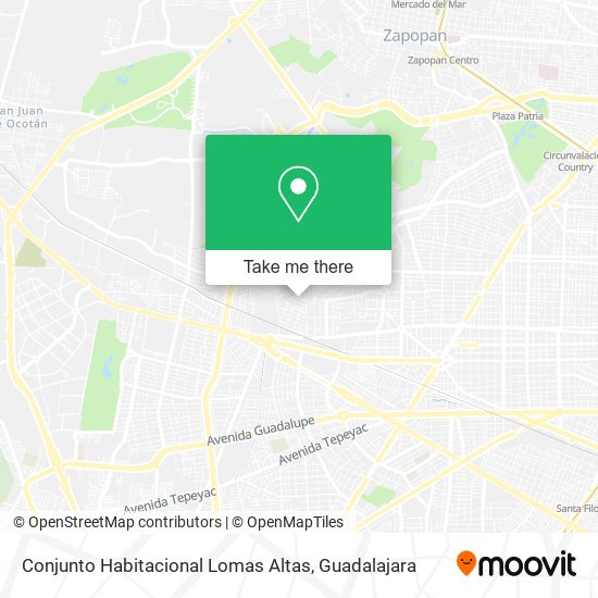 Conjunto Habitacional Lomas Altas map