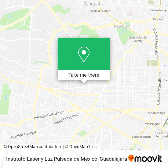 Mapa de Instituto Laser y Luz Pulsada de Mexico