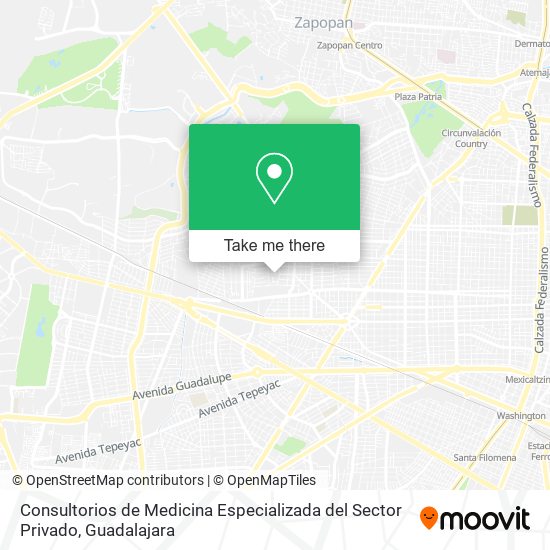 Mapa de Consultorios de Medicina Especializada del Sector Privado