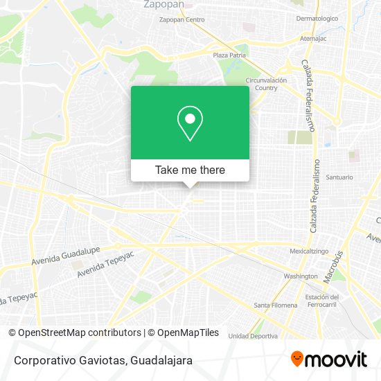 Mapa de Corporativo Gaviotas