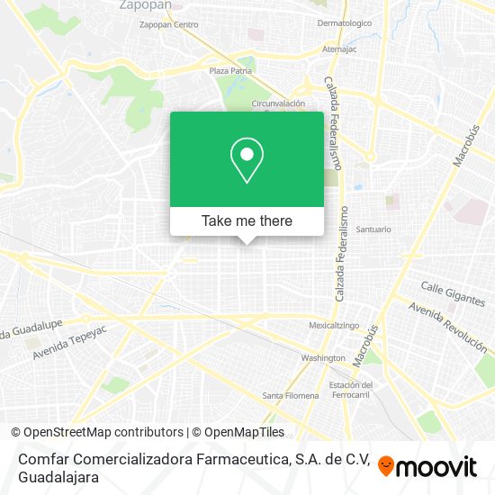 Comfar Comercializadora Farmaceutica, S.A. de C.V map