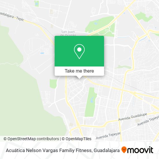 Acuática Nelson Vargas Familiy Fitness map