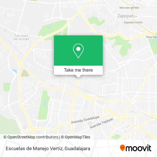 Mapa de Escuelas de Manejo Vertiz