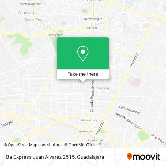 Ba Express Juan Alvarez 2515 map