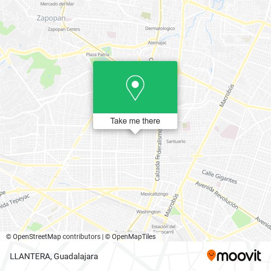 Mapa de LLANTERA