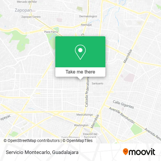 Mapa de Servicio Montecarlo