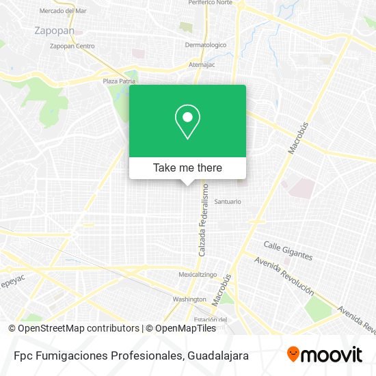 Mapa de Fpc Fumigaciones Profesionales