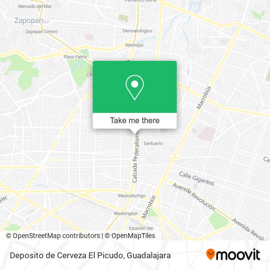 Mapa de Deposito de Cerveza El Picudo