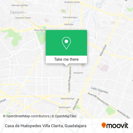 Mapa de Casa de Huéspedes Villa Clarita