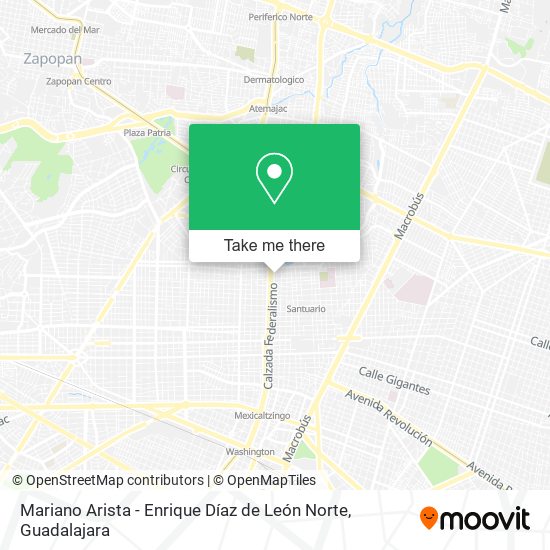 Mariano Arista - Enrique Díaz de León Norte map