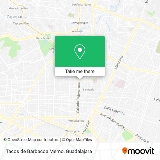 Tacos de Barbacoa Memo map