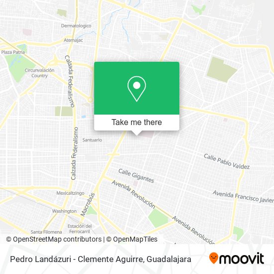 Mapa de Pedro Landázuri - Clemente Aguirre