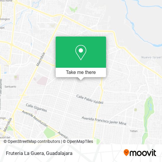 Mapa de Fruteria La Guera