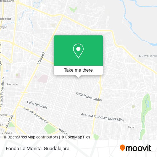 Fonda La Monita map