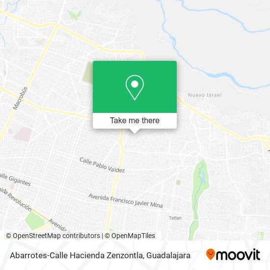 Abarrotes-Calle Hacienda Zenzontla map
