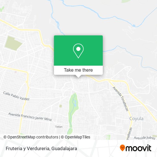 Fruteria y Verdureria map