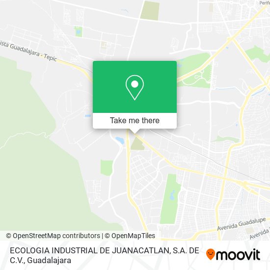 ECOLOGIA INDUSTRIAL DE JUANACATLAN, S.A. DE C.V. map