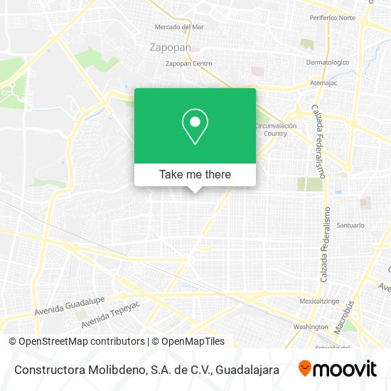 Constructora Molibdeno, S.A. de C.V. map