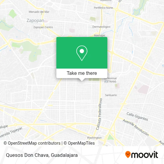Quesos Don Chava map
