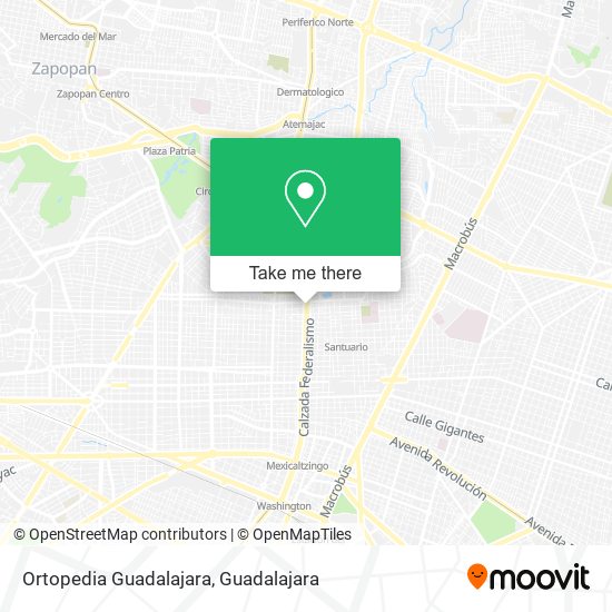 Mapa de Ortopedia Guadalajara