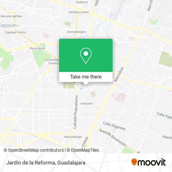 Jardin de la Reforma map